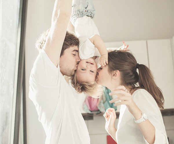 Happy Family With Baby